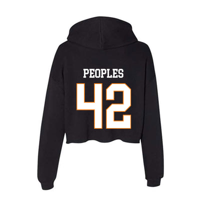 UT Martin - NCAA Football : Colton Peoples - Women's Crop Fleece Hoodie-1