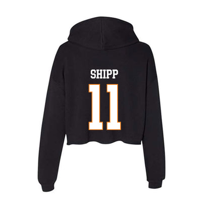 UT Martin - NCAA Football : Tevin Shipp - Women's Crop Fleece Hoodie-1