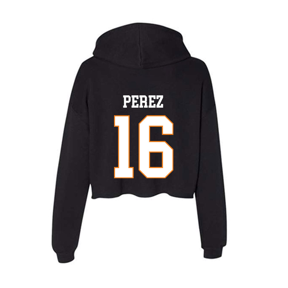 UT Martin - NCAA Baseball : Shawn Perez - Women's Crop Fleece Hoodie-1