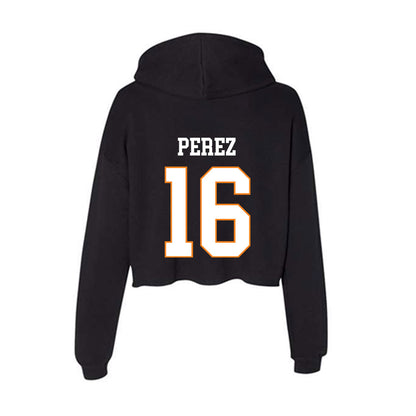 UT Martin - NCAA Baseball : Shawn Perez - Women's Crop Fleece Hoodie-1