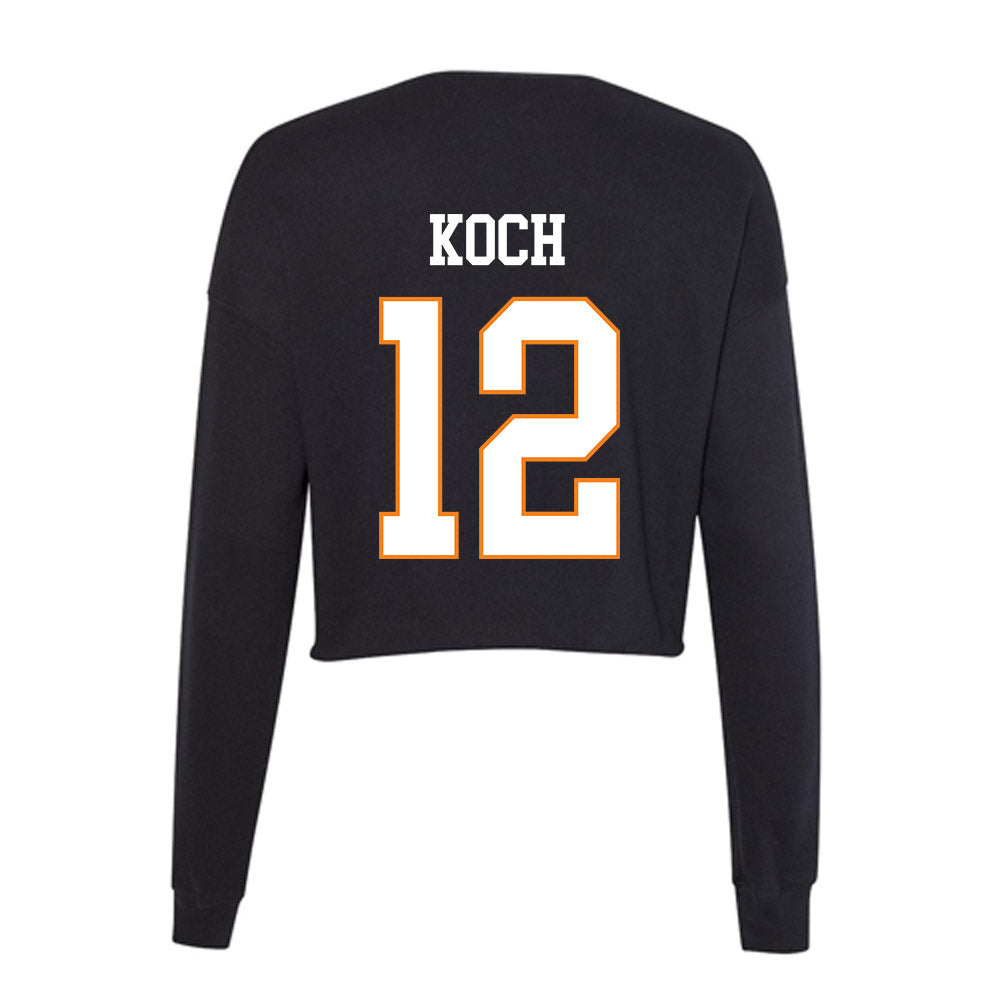 UT Martin - NCAA Baseball : Tommy Koch - Women's Cropped Crew Fleece-1
