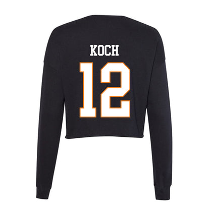 UT Martin - NCAA Baseball : Tommy Koch - Women's Cropped Crew Fleece-1