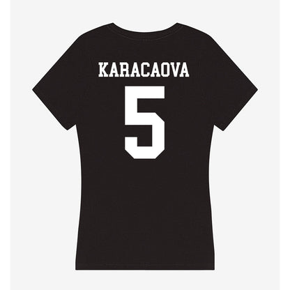 UCSD - NCAA Women's Volleyball : Sabire Karacaova - Women's V-Neck T-Shirt-1