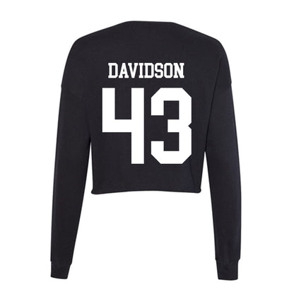 UCSD - NCAA Baseball : Garrett Davidson - Women's Cropped Crew Fleece-1