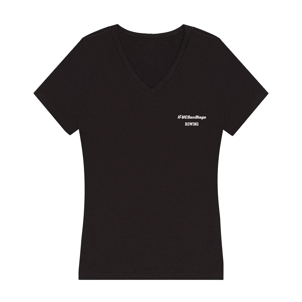 UCSD - NCAA Women's Rowing : Sae Ackerstein - Women's V-Neck T-Shirt-0