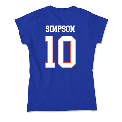 Boise State - NCAA Football : Andrew Simpson - Soft Style Women’s T-Shirt-1