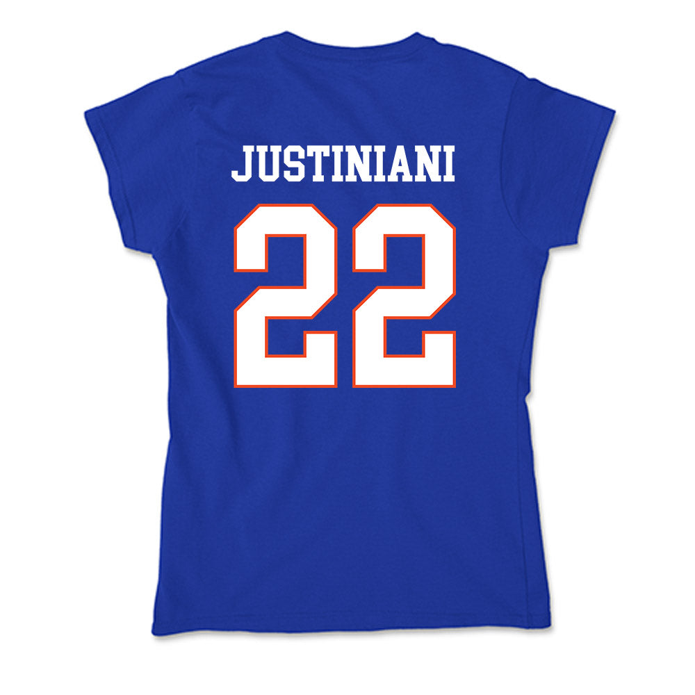 Boise State - NCAA Women's Soccer : Michaela Justiniani - Soft Style Women’s T-Shirt-1