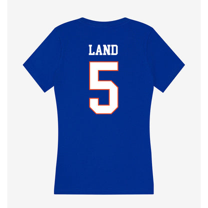 Boise State - NCAA Women's Soccer : Jayla Land - Women's V-Neck T-Shirt-1
