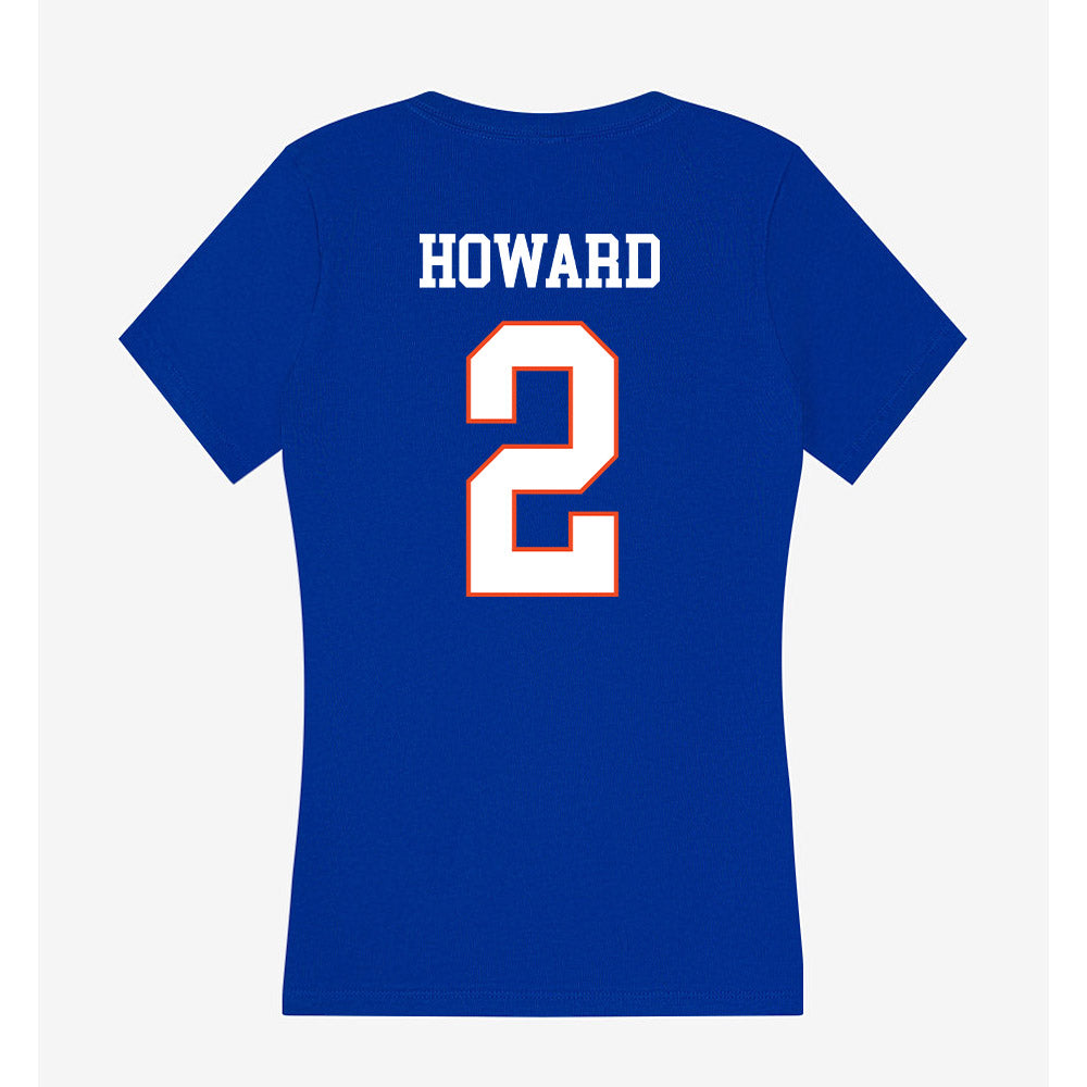 Boise State - NCAA Women's Basketball : Emily Howard - Women's V-Neck T-Shirt-1