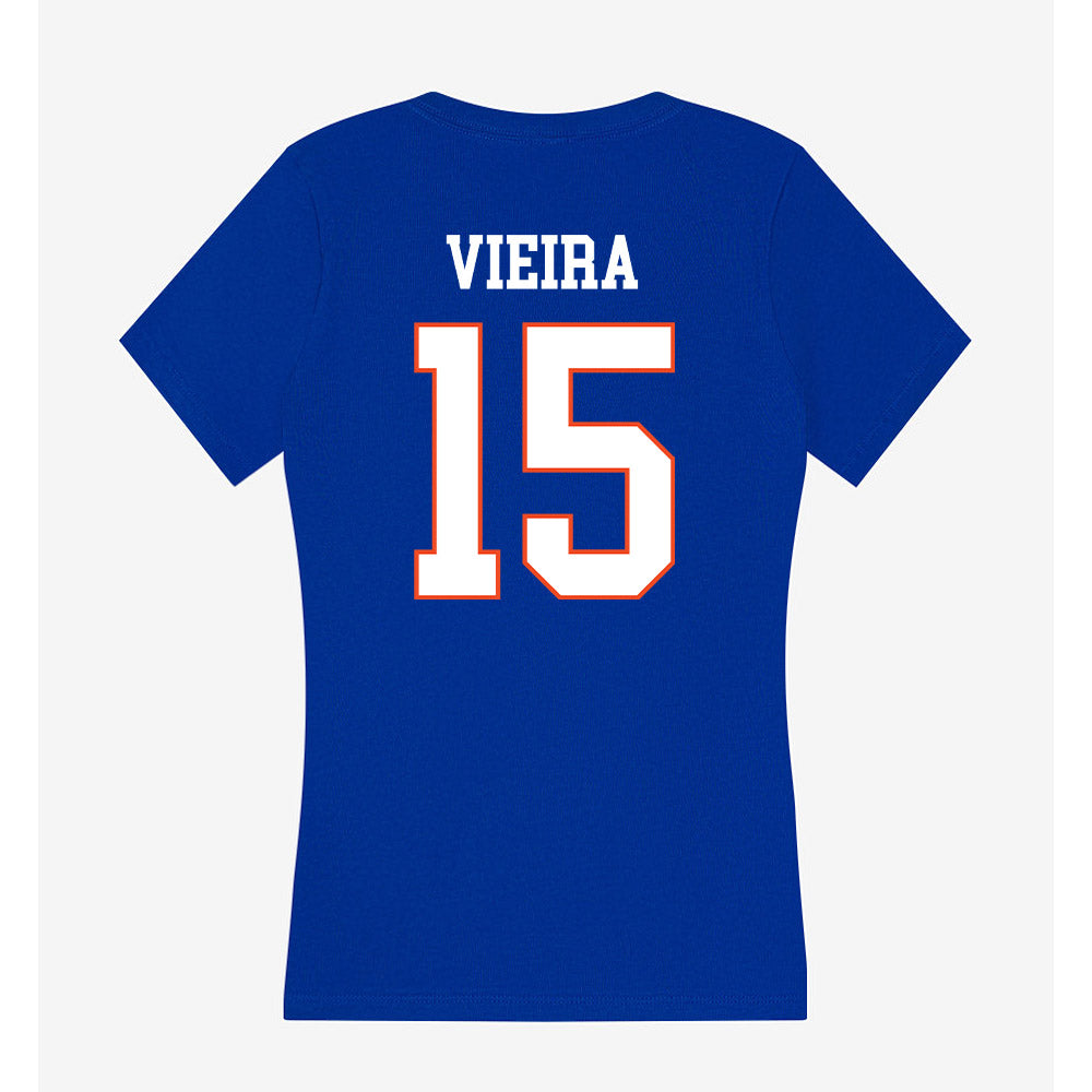 Boise State - NCAA Softball : Kaylee Vieira - Women's V-Neck T-Shirt-1