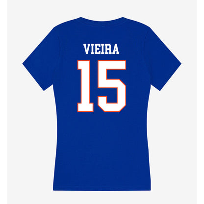 Boise State - NCAA Softball : Kaylee Vieira - Women's V-Neck T-Shirt-1
