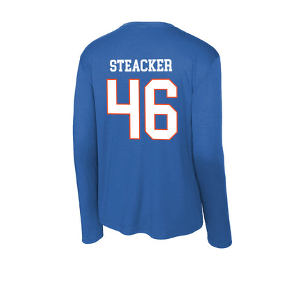 Boise State - NCAA Football : Hunter Steacker - Activewear Long Sleeve T-Shirt-1