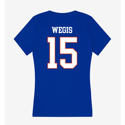 Boise State - NCAA Football : Tyler Wegis - Women's V-Neck T-Shirt-1