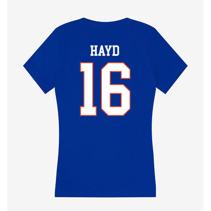 Boise State - NCAA Beach Volleyball : Nora Hayd - Women's V-Neck T-Shirt-1