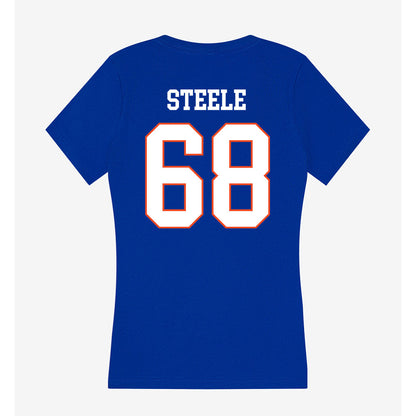 Boise State - NCAA Football : Jake Steele - Women's V-Neck T-Shirt-1