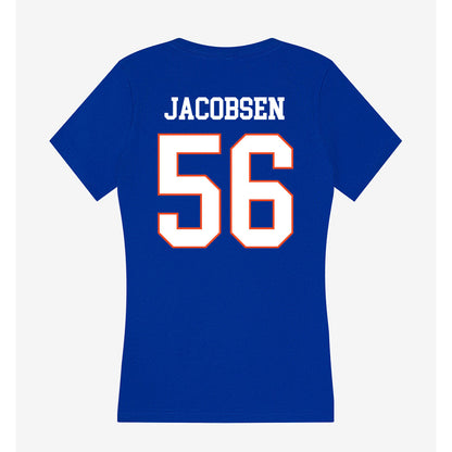 Boise State - NCAA Football : Mason Jacobsen - Women's V-Neck T-Shirt-1