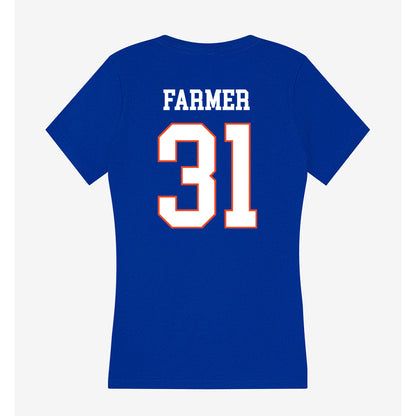 Boise State - NCAA Softball : Hollie Farmer - Women's V-Neck T-Shirt-1