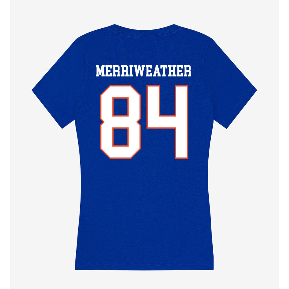 Boise State - NCAA Football : Zamondre Merriweather - Women's V-Neck T-Shirt-1