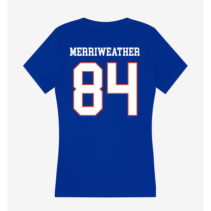 Boise State - NCAA Football : Zamondre Merriweather - Women's V-Neck T-Shirt-1