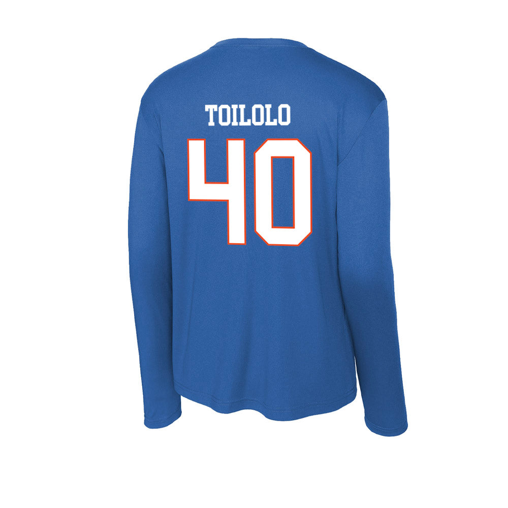 Boise State - NCAA Football : DeShawn Toilolo - Activewear Long Sleeve T-Shirt-1