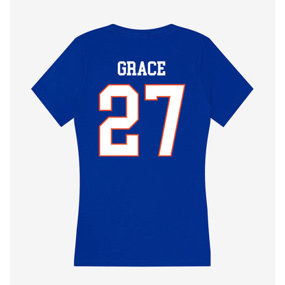 Boise State - NCAA Baseball : Kyli Grace - Women's V-Neck T-Shirt-1