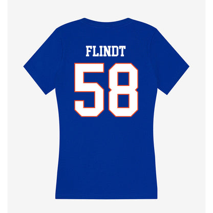 Boise State - NCAA Softball : Mya Flindt - Women's V-Neck T-Shirt-1