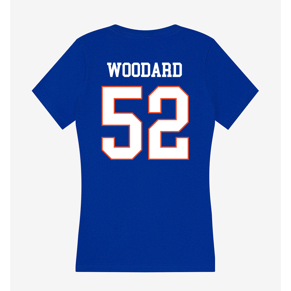 Boise State - NCAA Football : Tavion Woodard - Women's V-Neck T-Shirt-1