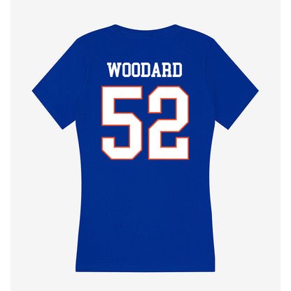 Boise State - NCAA Football : Tavion Woodard - Women's V-Neck T-Shirt-1