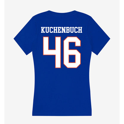 Boise State - NCAA Football : Carter Kuchenbuch - Women's V-Neck T-Shirt-1