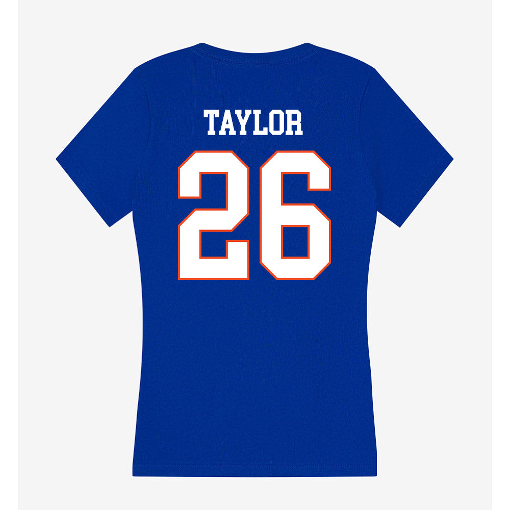 Boise State - NCAA Football : Khai Taylor - Women's V-Neck T-Shirt-1