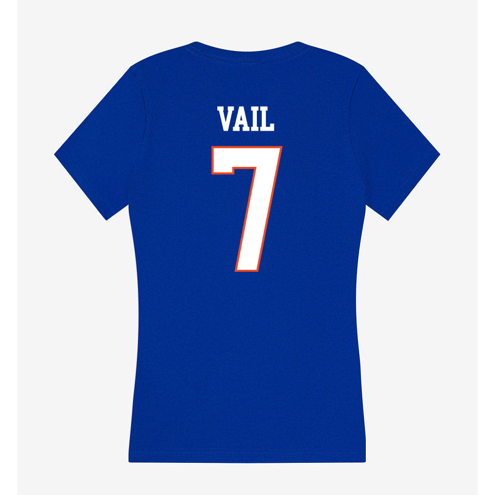 Boise State - NCAA Women's Soccer : Evva Vail - Women's V-Neck T-Shirt-1
