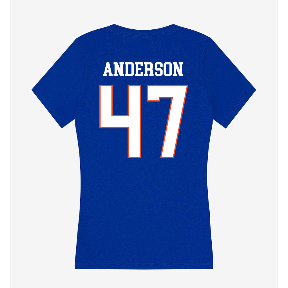 Boise State - NCAA Football : Kaden Anderson - Women's V-Neck T-Shirt-1