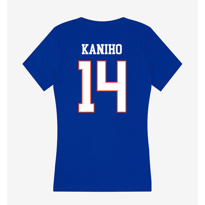 Boise State - NCAA Football : Kaonohi Kaniho - Women's V-Neck T-Shirt-1