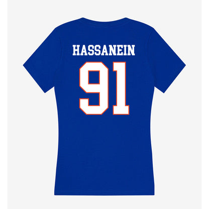 Boise State - NCAA Football : Ahmed Hassanein - Women's V-Neck T-Shirt-1