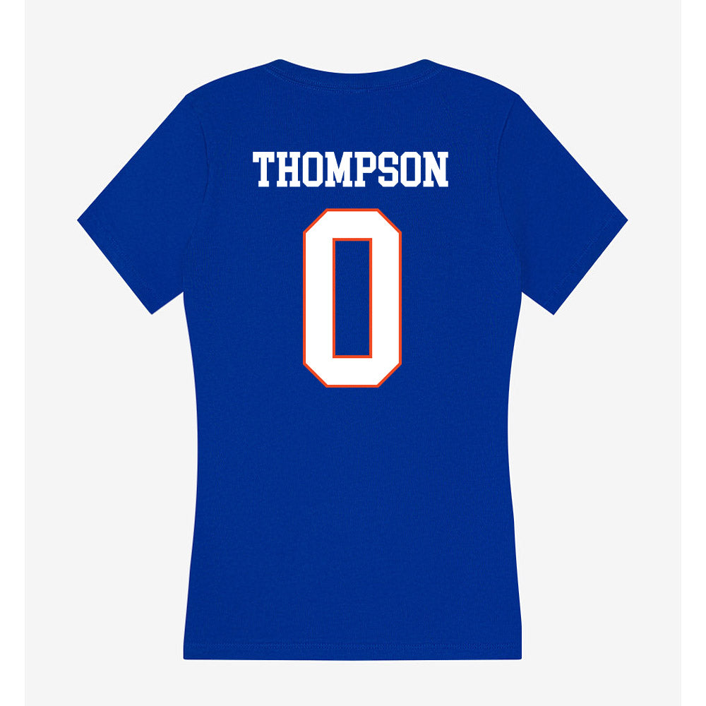 Boise State - NCAA Women's Basketball : Tatum Thompson - Women's V-Neck T-Shirt-1