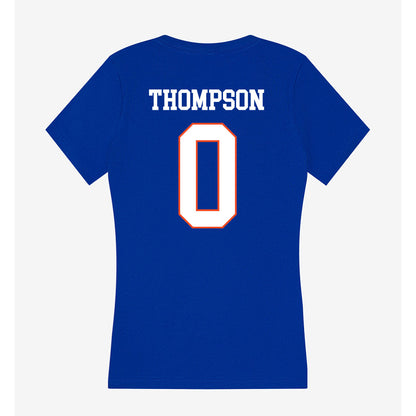 Boise State - NCAA Women's Basketball : Tatum Thompson - Women's V-Neck T-Shirt-1