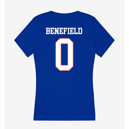 Boise State - NCAA Football : Ty Benefield - Women's V-Neck T-Shirt-1