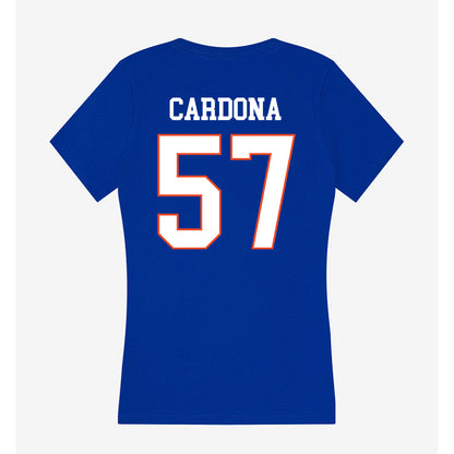 Boise State - NCAA Football : Nathan Cardona - Women's V-Neck T-Shirt-1