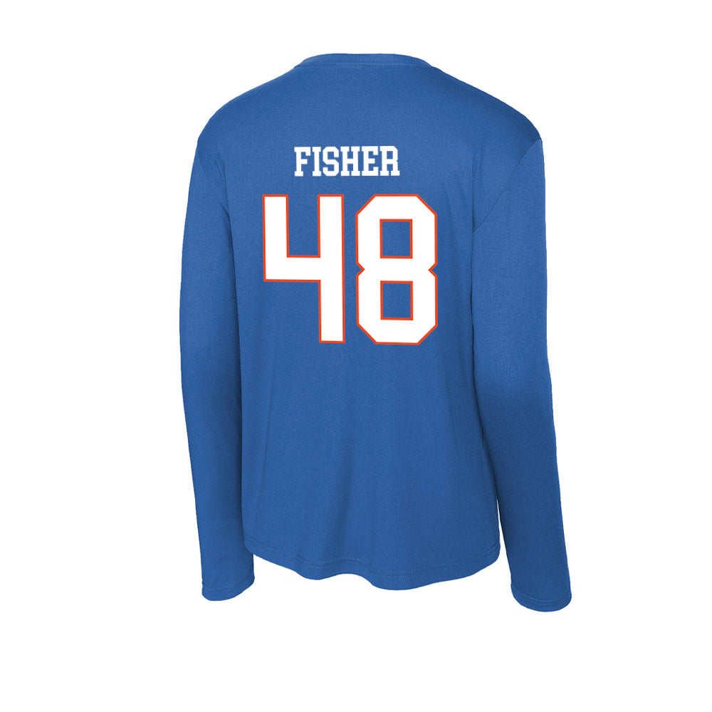 Boise State - NCAA Football : Oliver Fisher - Activewear Long Sleeve T-Shirt-1