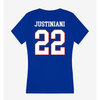 Boise State - NCAA Women's Soccer : Michaela Justiniani - Women's V-Neck T-Shirt-1