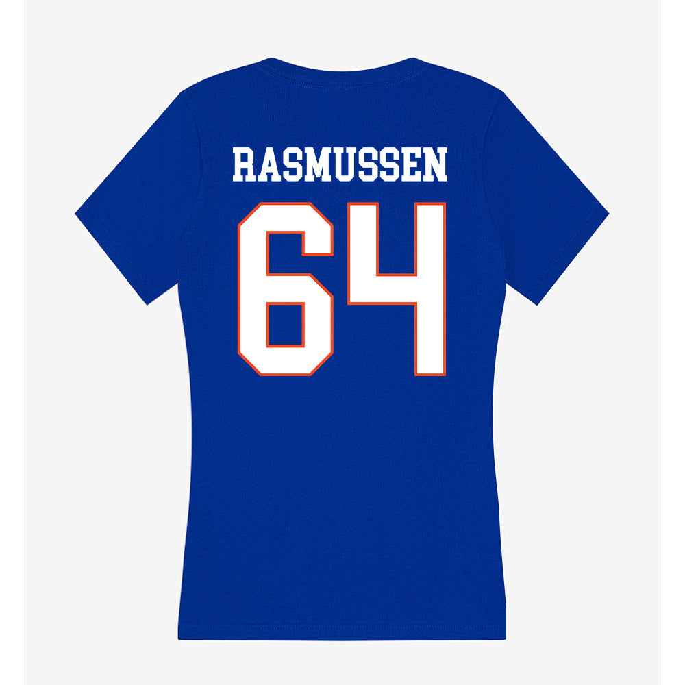 Boise State - NCAA Football : Carson Rasmussen - Women's V-Neck T-Shirt-1