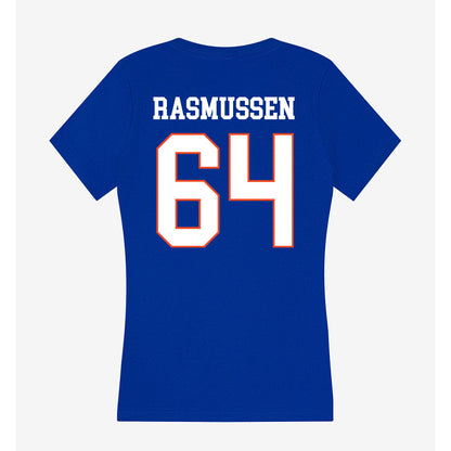Boise State - NCAA Football : Carson Rasmussen - Women's V-Neck T-Shirt-1