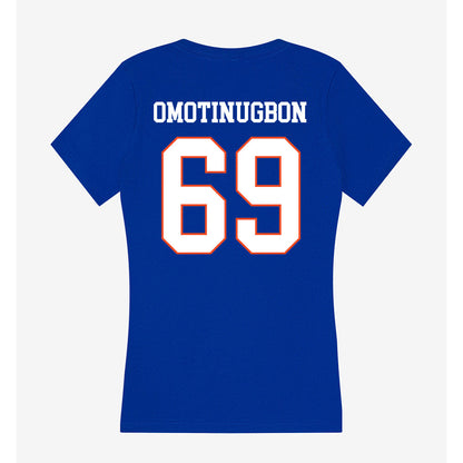 Boise State - NCAA Football : Eyitayo Omotinugbon - Women's V-Neck T-Shirt-1