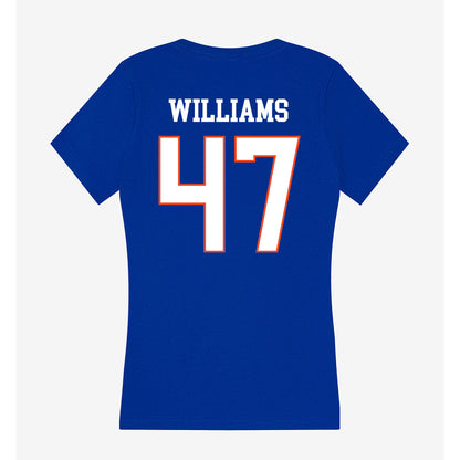 Boise State - NCAA Football : Jacob Williams - Women's V-Neck T-Shirt-1
