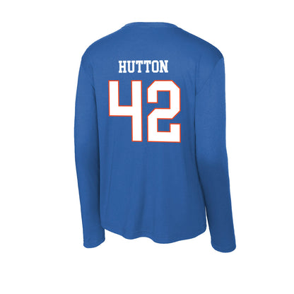Boise State - NCAA Football : Mason Hutton - Activewear Long Sleeve T-Shirt-1