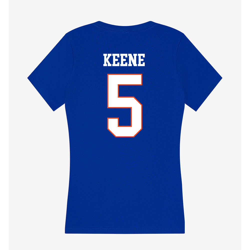 Boise State - NCAA Men's Basketball : RJ Keene - Women's V-Neck T-Shirt-1