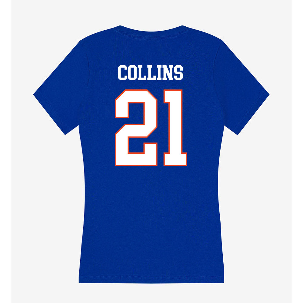 Boise State - NCAA Women's Soccer : Olivia Collins - Women's V-Neck T-Shirt-1