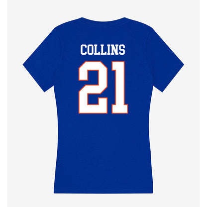 Boise State - NCAA Women's Soccer : Olivia Collins - Women's V-Neck T-Shirt-1