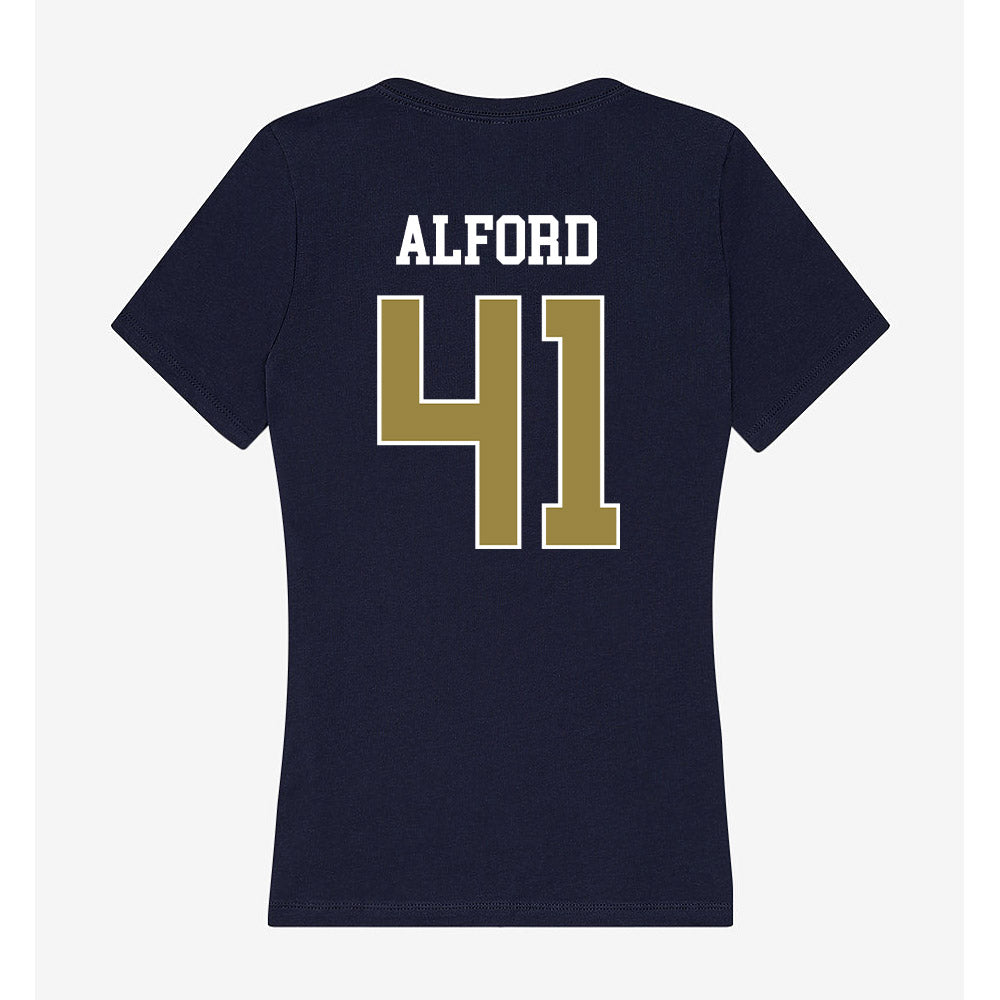 Georgia Southern - NCAA Football : Brandon Alford - Women's V-Neck T-Shirt-1