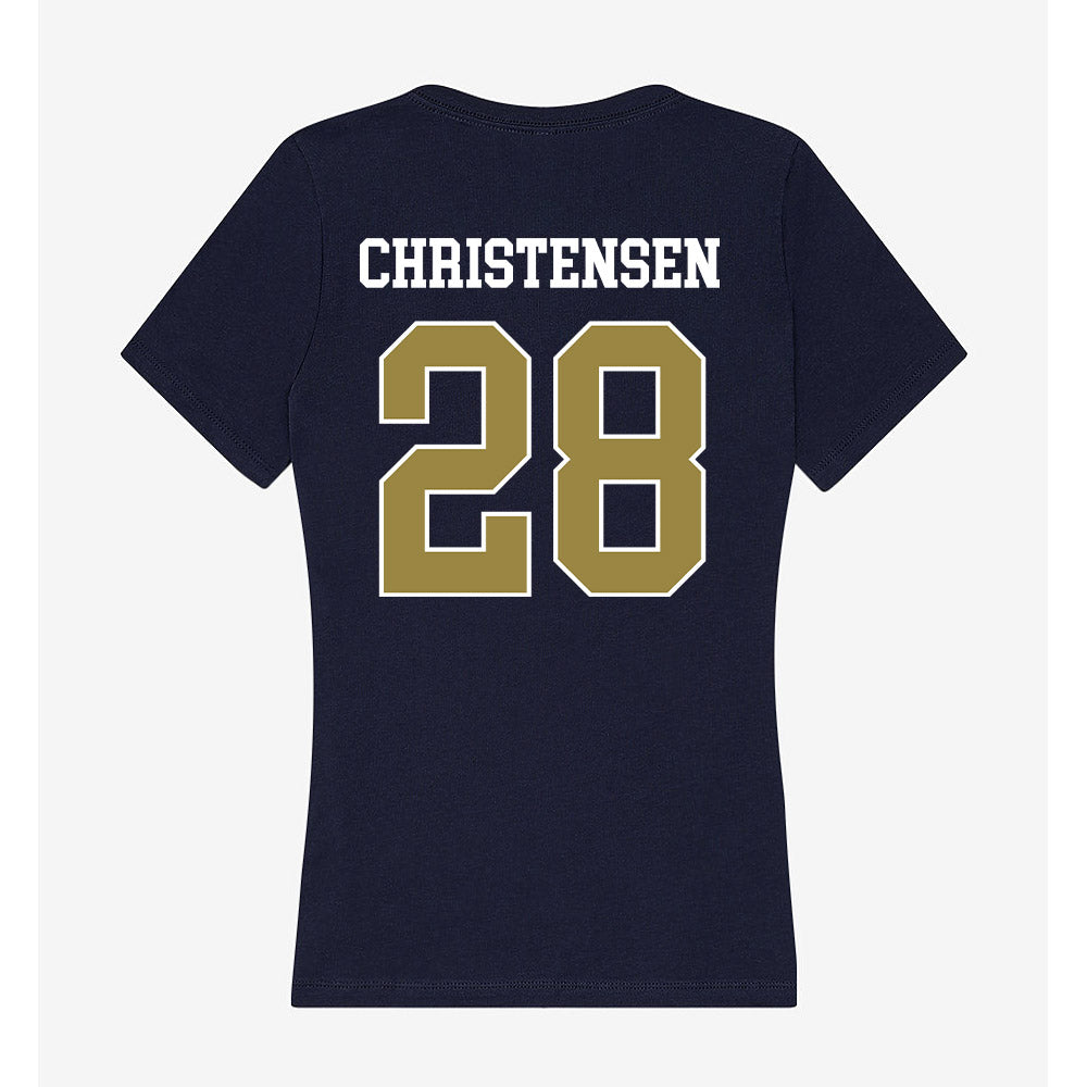 Georgia Southern - NCAA Softball : Kayla Christensen - Women's V-Neck T-Shirt-1